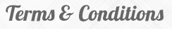Terms & Conditions